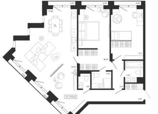 Продаю 3-комнатную квартиру, 102.4 м2, Новосибирск, улица Семьи Шамшиных, 2