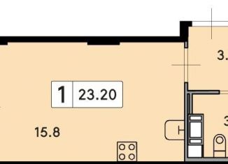 Продаю 1-комнатную квартиру, 23.2 м2, деревня Скотное, Рождественская улица, 1к2, ЖК Ёлки Вилладж