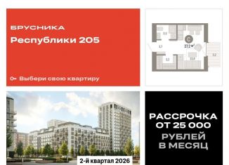 Квартира на продажу студия, 27.2 м2, Тюмень