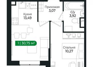 Продается 1-ком. квартира, 30.8 м2, Ленинградская область