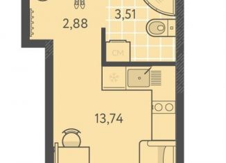 Продается квартира студия, 21.3 м2, Краснодар