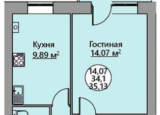 Однокомнатная квартира на продажу, 35.1 м2, Краснодарский край