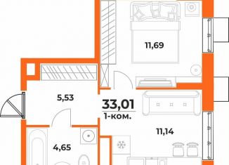 Продам 1-комнатную квартиру, 33 м2, Хабаровский край