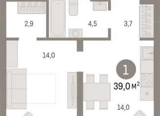 Продажа 1-комнатной квартиры, 39 м2, Екатеринбург, Орджоникидзевский район, Механический переулок, 9