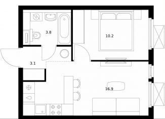 Продам 1-ком. квартиру, 34 м2, Московская область