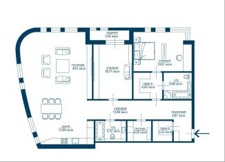 Продается 2-комнатная квартира, 150 м2, Москва, улица Усачёва, 11