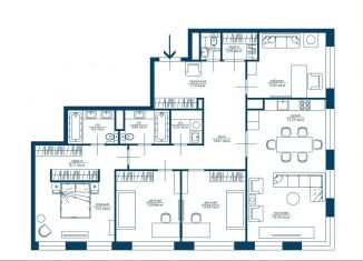 Продаю четырехкомнатную квартиру, 135 м2, Москва, Минская улица, 1ГсА, метро Ломоносовский проспект