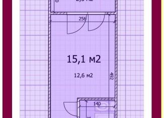 Продается квартира студия, 15.1 м2, Москва, Чертановская улица, 43к2, метро Пражская