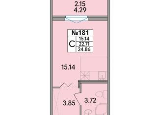 Продаю квартиру студию, 24.9 м2, Ленинградская область