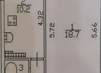 Продам 1-ком. квартиру, 38.9 м2, Санкт-Петербург, улица Олеко Дундича, 36к3, Фрунзенский район