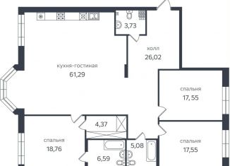 Продается 3-ком. квартира, 160.9 м2, Санкт-Петербург, Петровская коса, 1к2, Петроградский район