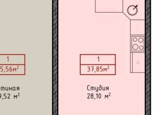 Продам квартиру студию, 37.9 м2, Дагестан, улица Кирова, 88