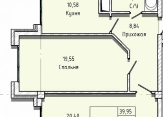 Продам 2-ком. квартиру, 66.1 м2, Нальчик, улица Тарчокова, 50