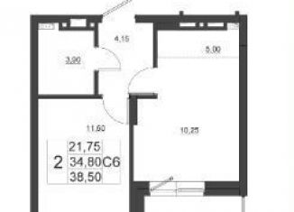 Продается 2-комнатная квартира, 38.5 м2, Красноярск, Октябрьский район