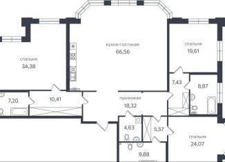 Продается 3-ком. квартира, 216.9 м2, Санкт-Петербург, Петровская коса, 1к2, Петровская коса