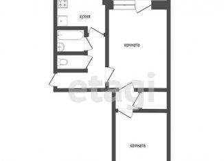 Продажа 2-комнатной квартиры, 44.7 м2, Курган, Сибирская улица, 19