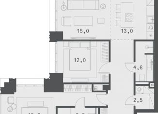 2-ком. квартира на продажу, 86.3 м2, Москва, Садовая-Сухаревская улица, 14с1