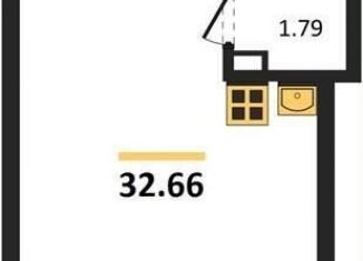 Квартира на продажу студия, 32.7 м2, Воронеж, Коминтерновский район