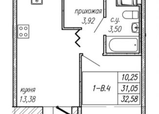 Продается однокомнатная квартира, 31.1 м2, городской посёлок Новоселье, Невская улица, 9