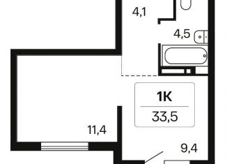 Продажа 1-комнатной квартиры, 33 м2, Новосибирская область, Игарская улица, 5