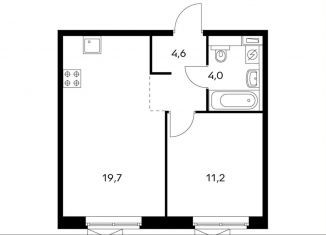 Продажа 1-ком. квартиры, 38.9 м2, Московская область, Лесная улица, 16