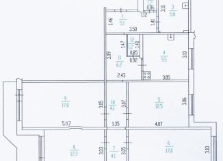 Продается четырехкомнатная квартира, 96 м2, Барнаул, Балтийская улица, 43, Индустриальный район