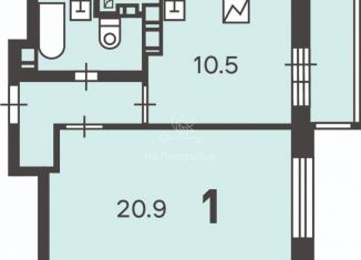 Продается 1-комнатная квартира, 39.4 м2, Москва, улица Речников, 22, метро Коломенская