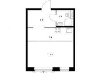 Продам квартиру студию, 28.5 м2, Московская область, Лесная улица, 16к1