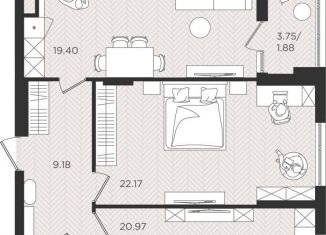 Продам 2-комнатную квартиру, 79.8 м2, Калининград, Центральный район