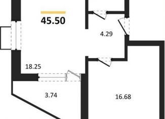 Продается 1-комнатная квартира, 45.5 м2, Воронеж, Железнодорожный район, набережная Чуева, 7