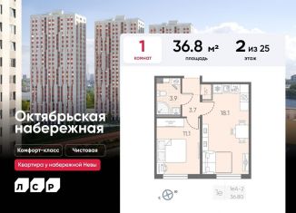 1-ком. квартира на продажу, 36.8 м2, Санкт-Петербург