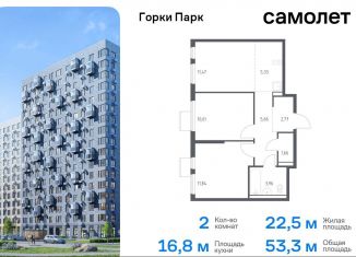 Продажа 2-ком. квартиры, 53.3 м2, Московская область, жилой комплекс Горки Парк, 6.2