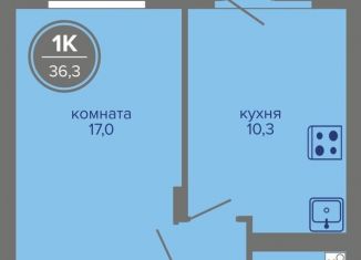 Продается 1-комнатная квартира, 36.3 м2, Пермь, шоссе Космонавтов, 309А, Индустриальный район