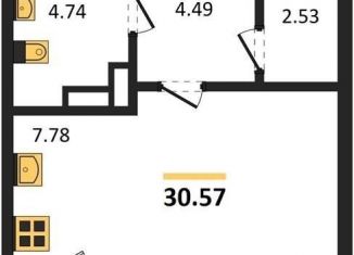 Продаю квартиру студию, 30.6 м2, Воронеж