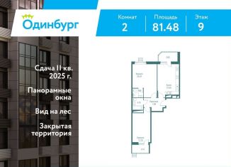 Продажа двухкомнатной квартиры, 81.5 м2, Московская область