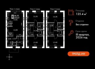 Продается пятикомнатная квартира, 125.5 м2, Московская область