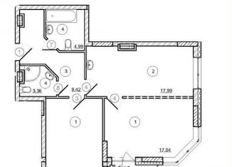 Продам 3-ком. квартиру, 70.9 м2, Новосибирск, метро Площадь Маркса