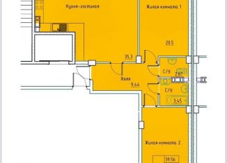 Продам двухкомнатную квартиру, 97 м2, Краснодарский край, улица Пушкина, 115