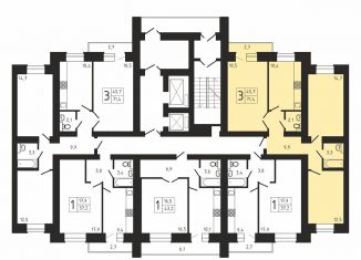 Продается 3-ком. квартира, 71.4 м2, Саратов, улица имени Ю.И. Менякина, 6, Волжский район