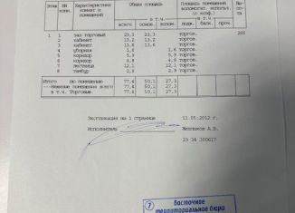 Сдается в аренду помещение свободного назначения, 77.4 м2, Москва, Свободный проспект, 21/2, район Новогиреево