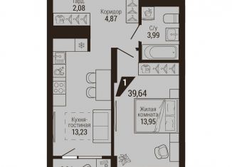 Продажа 1-ком. квартиры, 41.2 м2, Екатеринбург, метро Динамо, улица Энергостроителей, 7