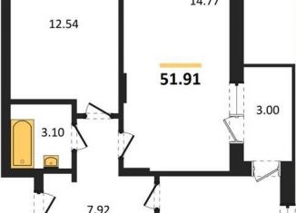 Продам 2-комнатную квартиру, 51.9 м2, Воронеж, Советский район