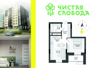 2-ком. квартира на продажу, 36.9 м2, Новосибирская область, улица Титова, с34