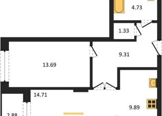 Продам однокомнатную квартиру, 55.1 м2, Воронеж, Советский район, улица Теплоэнергетиков, 17к3