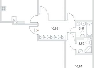 Продам 3-ком. квартиру, 77.9 м2, посёлок Стрельна