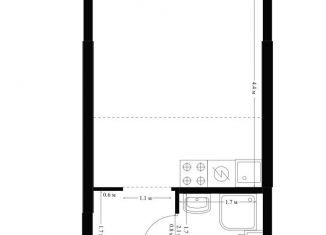 Продам квартиру студию, 21.7 м2, посёлок Ильинское-Усово, жилой комплекс Ильинские Луга, 2.16-2.17