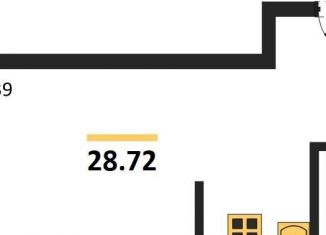 Продам квартиру студию, 28.7 м2, Воронежская область