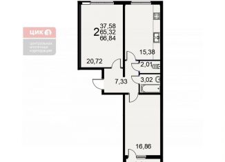 Продам 2-комнатную квартиру, 66.8 м2, Рязань, Октябрьский район, Славянский проспект, 8