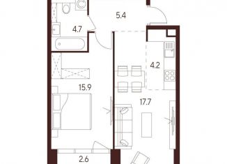 Продаю двухкомнатную квартиру, 47.9 м2, Москва, САО