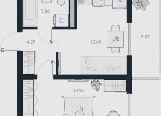 Продаю 1-ком. квартиру, 39.3 м2, рабочий посёлок Винзили, Сосновая улица, 5